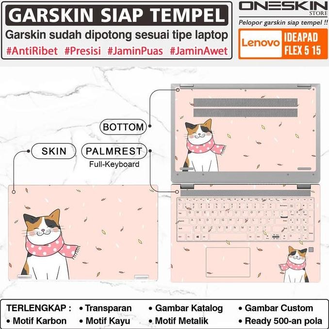 TERBARU - Garskin Stiker Laptop Lenovo IdeaPad Flex 5 5i-15 15ALC05 Full Body