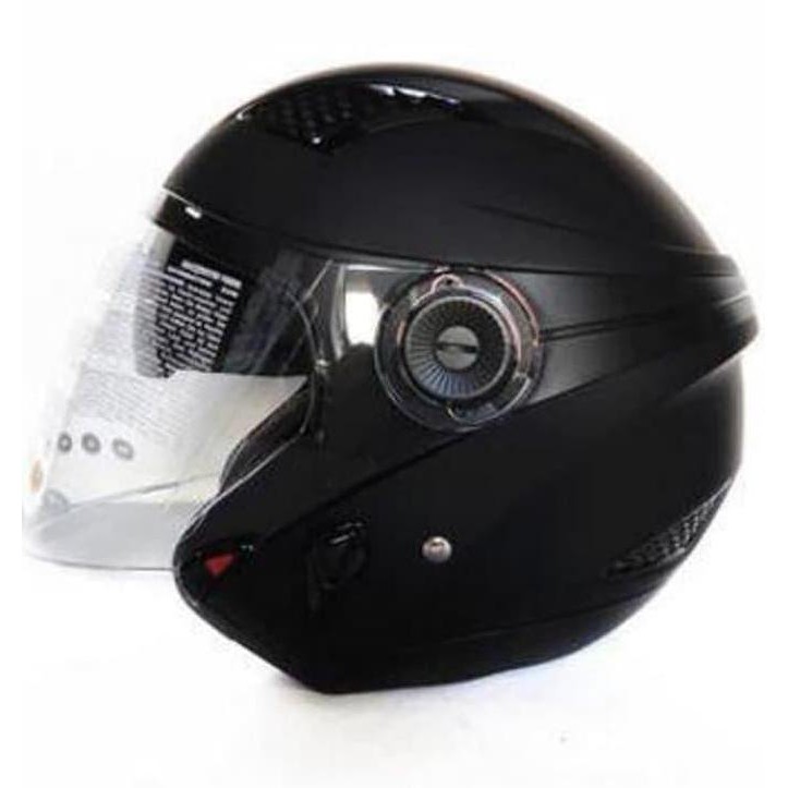 TERBARU - ZEUS-610 MATT BLACK | HELM MOTOR HALF FACE | ZEUS | HELM MATT BLACK