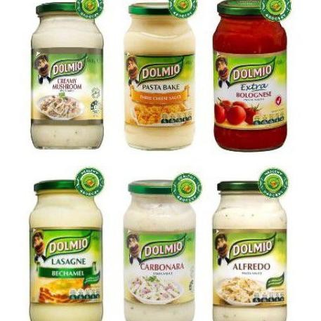 

Dolmio Pasta Sauce 490Gr / Carbonara / Lasagna / Alfredo / Three Cheese / Bolognase / Mushroom