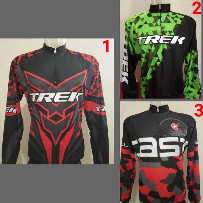 Promo kaos sepeda lengan panjang - jersey sepeda KSPJ01 COD