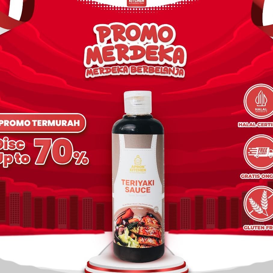 

Apron Kitchen Teriyaki Saus Bumbu Masak 250Ml