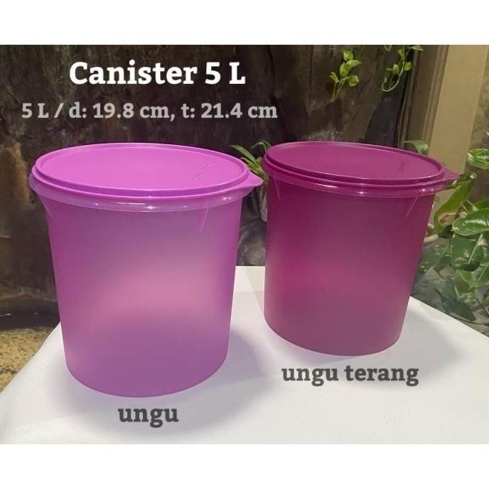 Tempat Snack Ukuran 5 Liter Tupperware Crispy Canister Maxi Canister