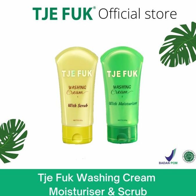 BEBAS ONGKIR - [ Paket ] TJE FUK Washing Cream Scrub & Moisturizer - Cleanser Wajah