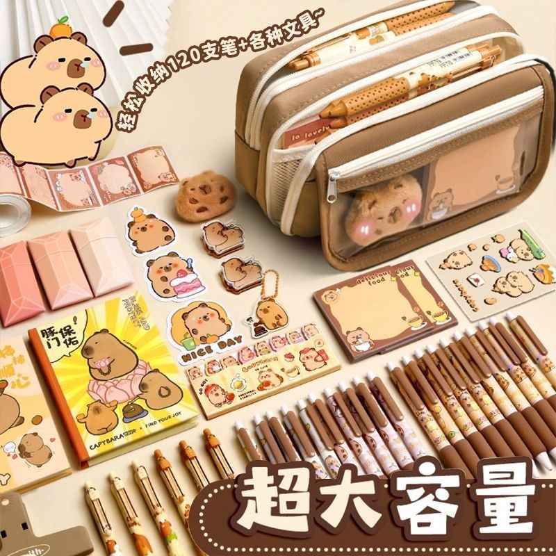 

[Saror]Tas Pensil Kartun Tas Alat Tulis Kapasitas Besar Tas Pensil Tahan Kotor