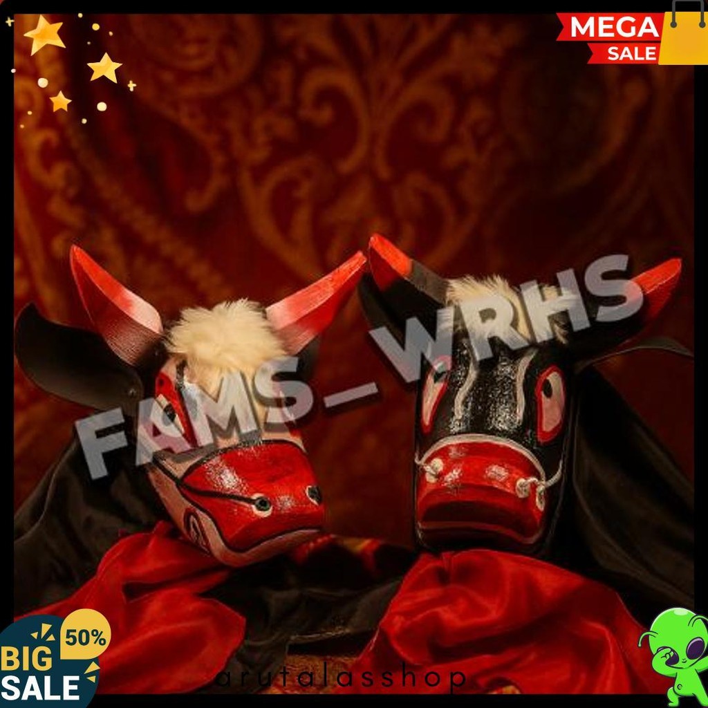 Bantengan Anak Plus Kain. Mainan Viral Bantengan Mberot. Banteng Suro. Mberot