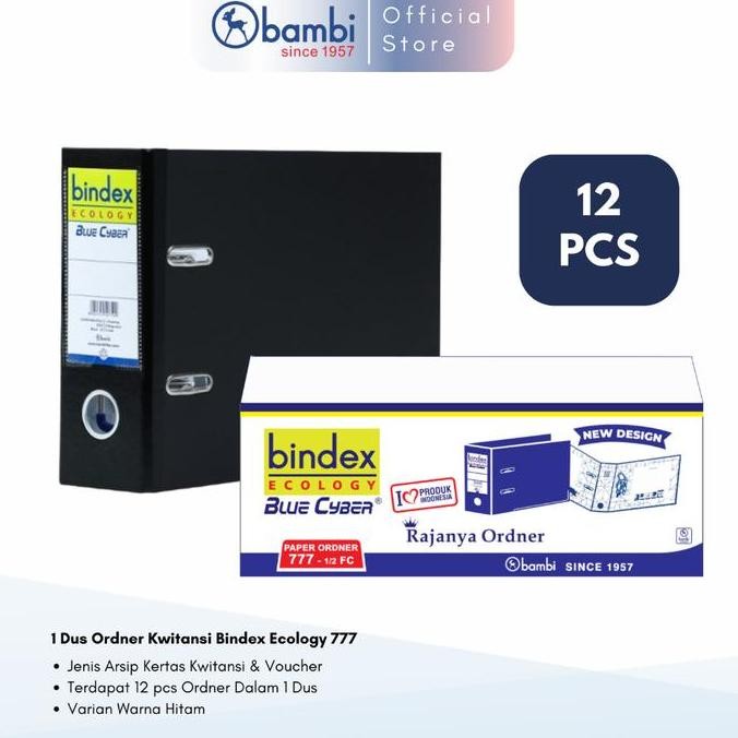 

NEW 1 Dus Bindex Ecology Ordner Lever Arch File Voucher Black Jumbo Size 75 mm Original