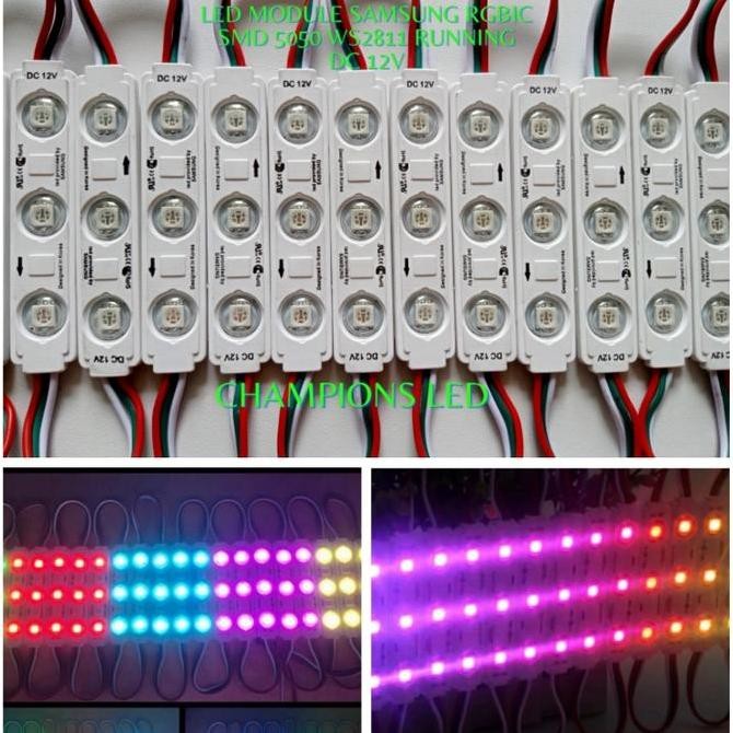 LED Module Samsung SMD 5050 RGBIC WS2811 DC 12V IP68