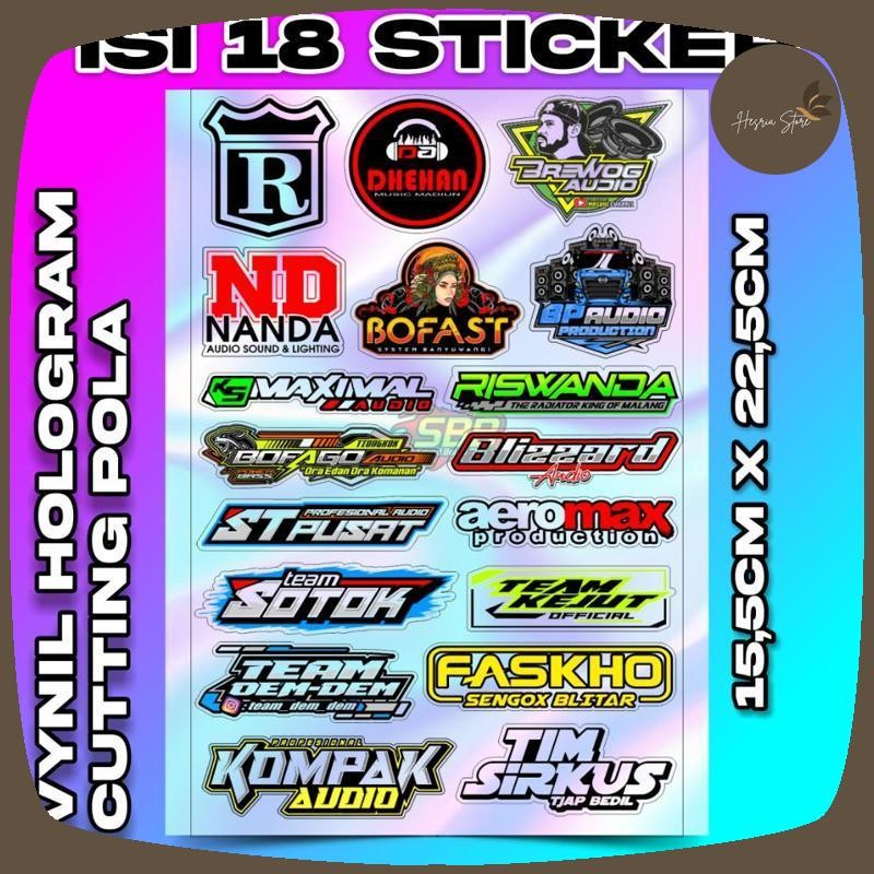 

Cuci Gudang STIKER HOLOGRAM SOUND SYSTEM CUTTING ISI 17 | Viral Kekinian Terbaru 2025 QE-04