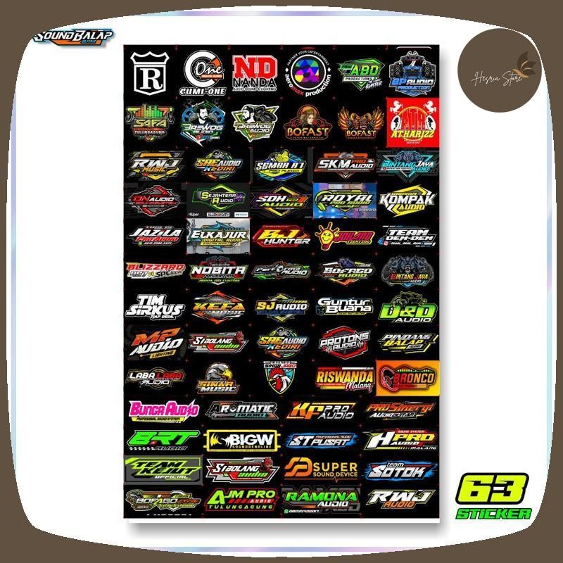 

Produk Baru STIKER SOUND SYSTEM VYNIL ANTI AIR ISI 63/56/55 Sticker - Faskho Brewog Brengos BJ Hunter Viral Kekinian Terbaru 2025 BY-47