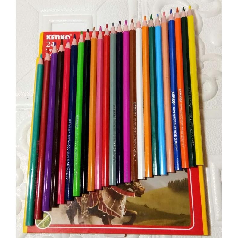 

Cuci Gudang Pensil Warna Kenko 24 Superior Quality Non Wood Color Pencil GME-77