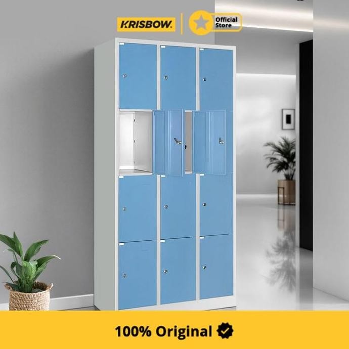 TERLARIS - KRISBOW LOKER 12 PINTU - BIRU