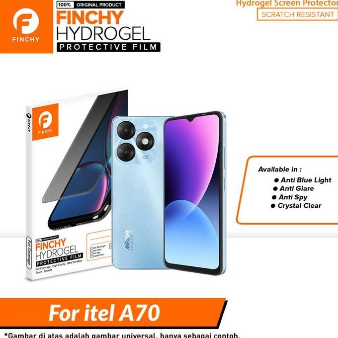 Finchy anti gores itel A70 Hydrogel premium Screen Protector - Front