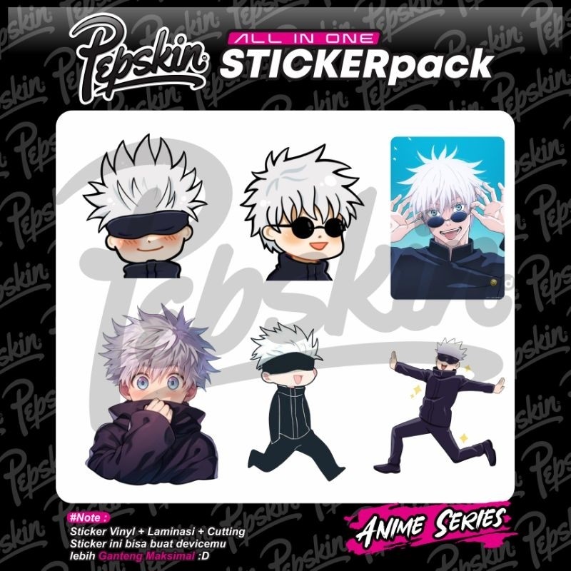 

Stiker Pack Jjk Gojo 03 Garskin Label Custom Fullbody Presisi Bisa COD