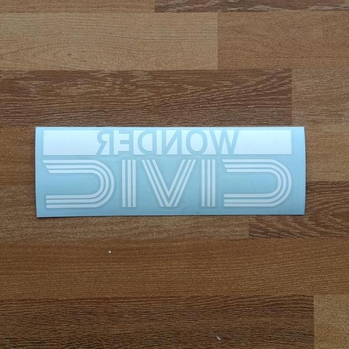 Sticker Stiker Kaca Belakang Civic Wonder