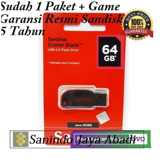 TERLARIS - FLASHDISK USB 64GB FULL ISI GAME PS2