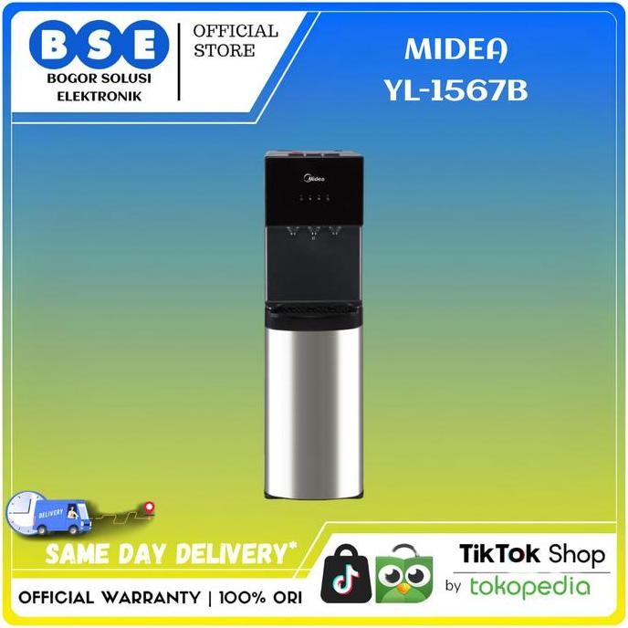 TERMURAH - Water Dispenser Galon Bawah Midea YL1567B YL-1567B Compressor