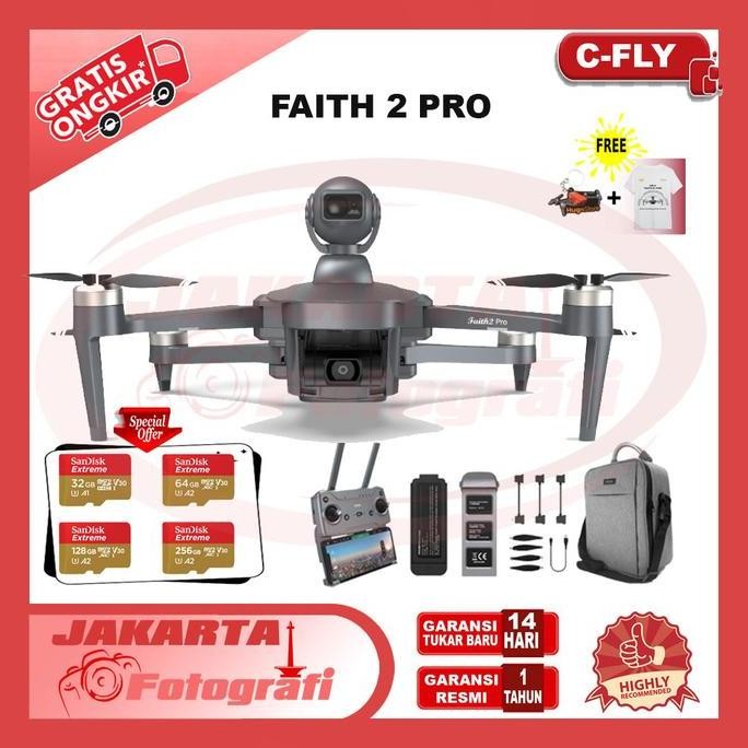 NEW C-Fly Faith 2 Pro GPS 6KM WiFi FPV Drone with 3-Axis Gimbal 4K HD Cam