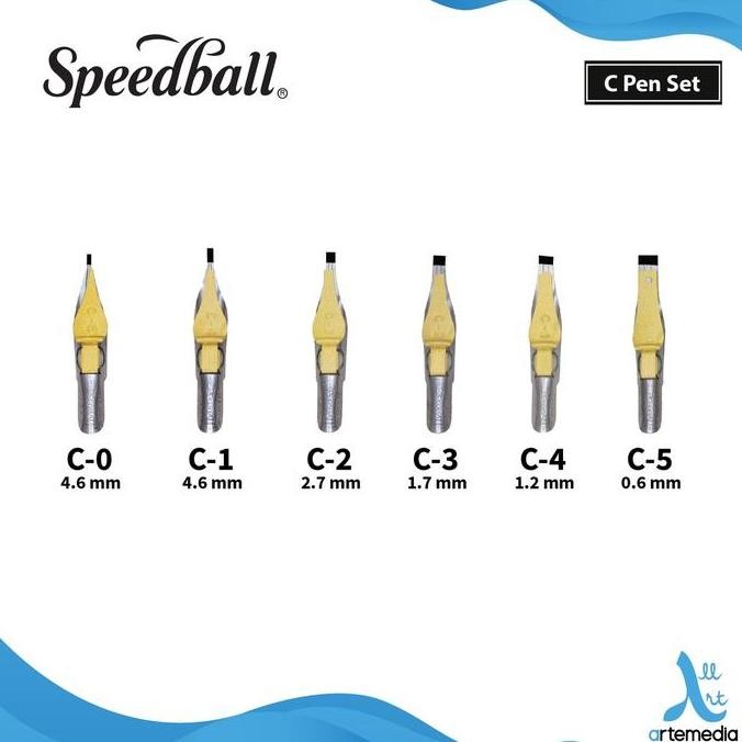 

Speedball Calligraphy Nib C Flat Type Mata Pena Kaligrafi