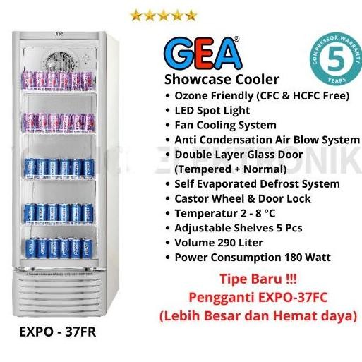NEW GEA Showcase EXPO37FC / Rak Lemari Pendingin Kaca EXPO 37 FC