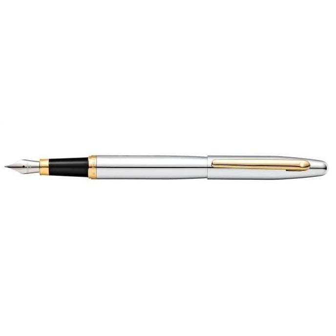 NEW Sheaffer VFM Chrome with Gold-Tone Fountain Pen