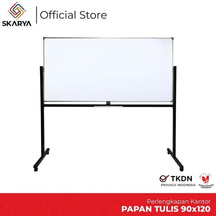 

TERMURAH - Papan Tulis Whiteboard Magnetic 90 x 120 SIngle Face Sakana (Baru)