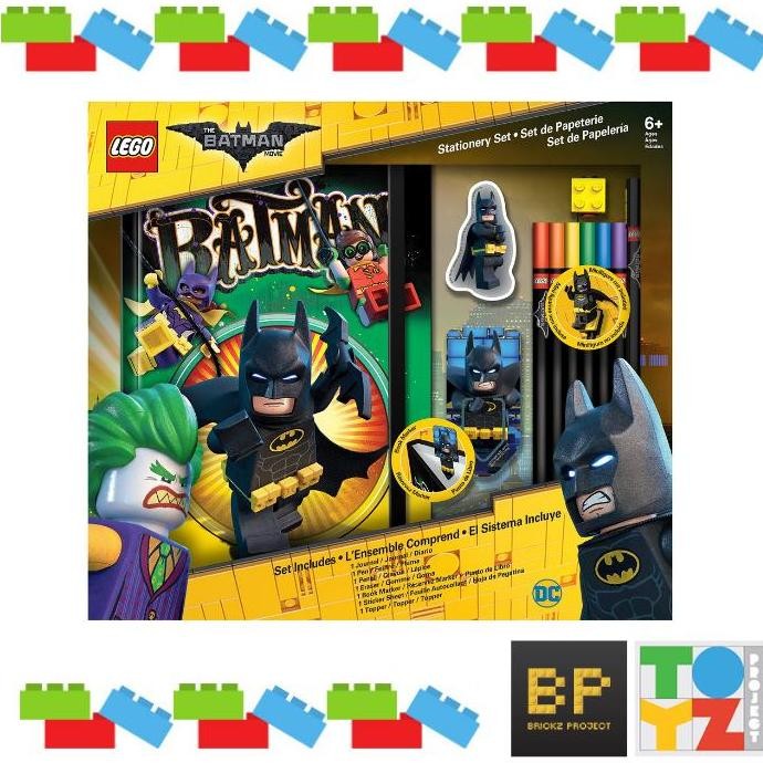 

LEGO LG51749 Batman Movie Stationery set 12 Pieces book pencil eraser