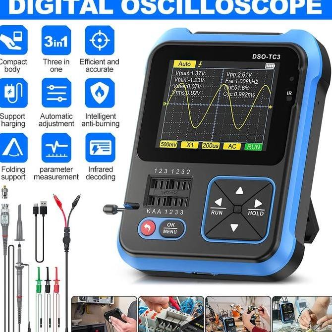Osiloskop Digital Oscilloscope Mini Handheld Fnirsi Dso-Tc3