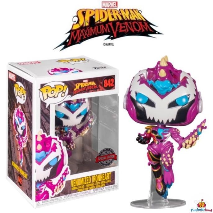 Original Funko POP Spider-Man Maximum Venom - Venomized Ironheart