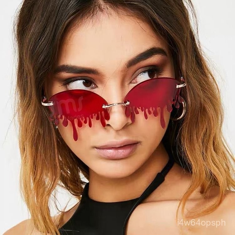 European and American Quirky Fashion Eye Drop Style Trendy Sunglasses Stage Show Hundred Towers Styl