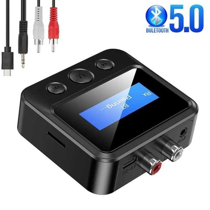 Blutooth Audio Receiver Blutut 5.0 Bloototh Blotooth Lcd Transmitter