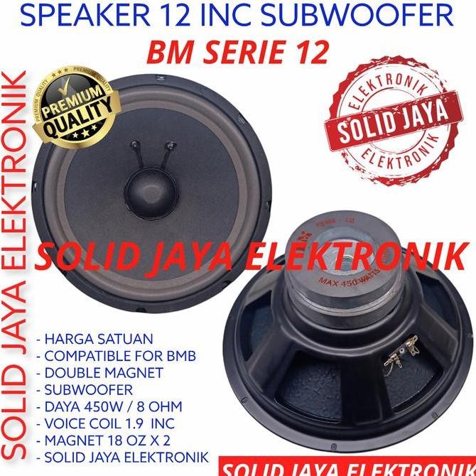 Speaker Bm 12 Inc Subwoofer Sub Woofer For Bmb Double Magnet In Inch
