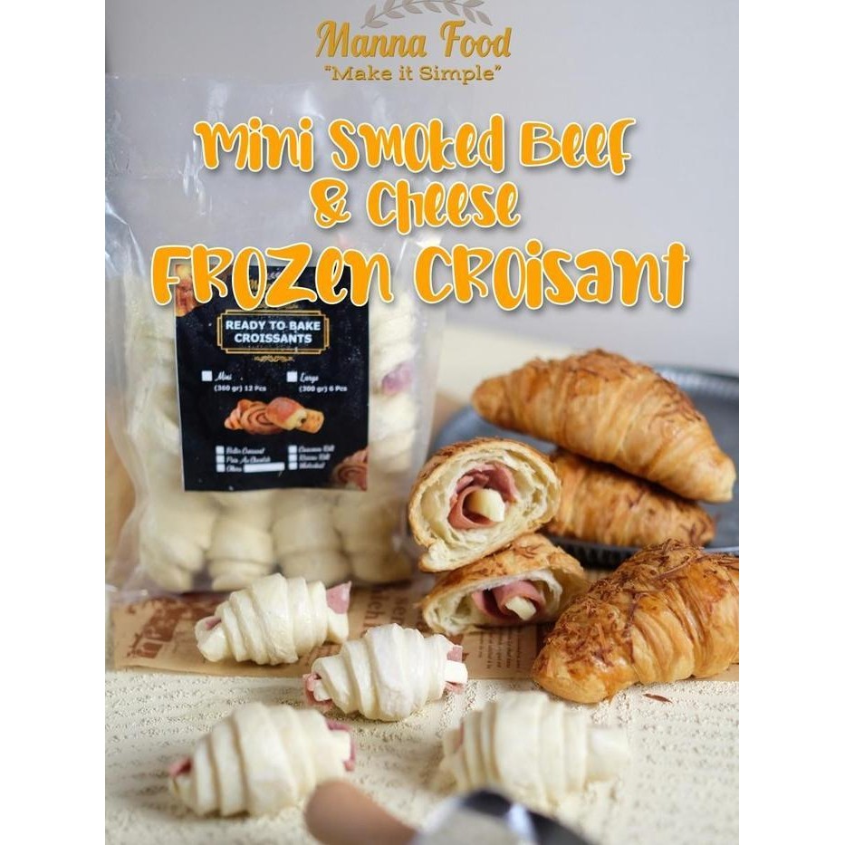 

Mini Frozen Smoked Beef Croissant 1 Pack 12 Pcs New Best Quality 100% Original