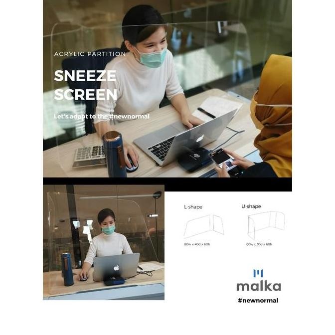 TERBARU - Partisi Akrilik Sneeze Screen