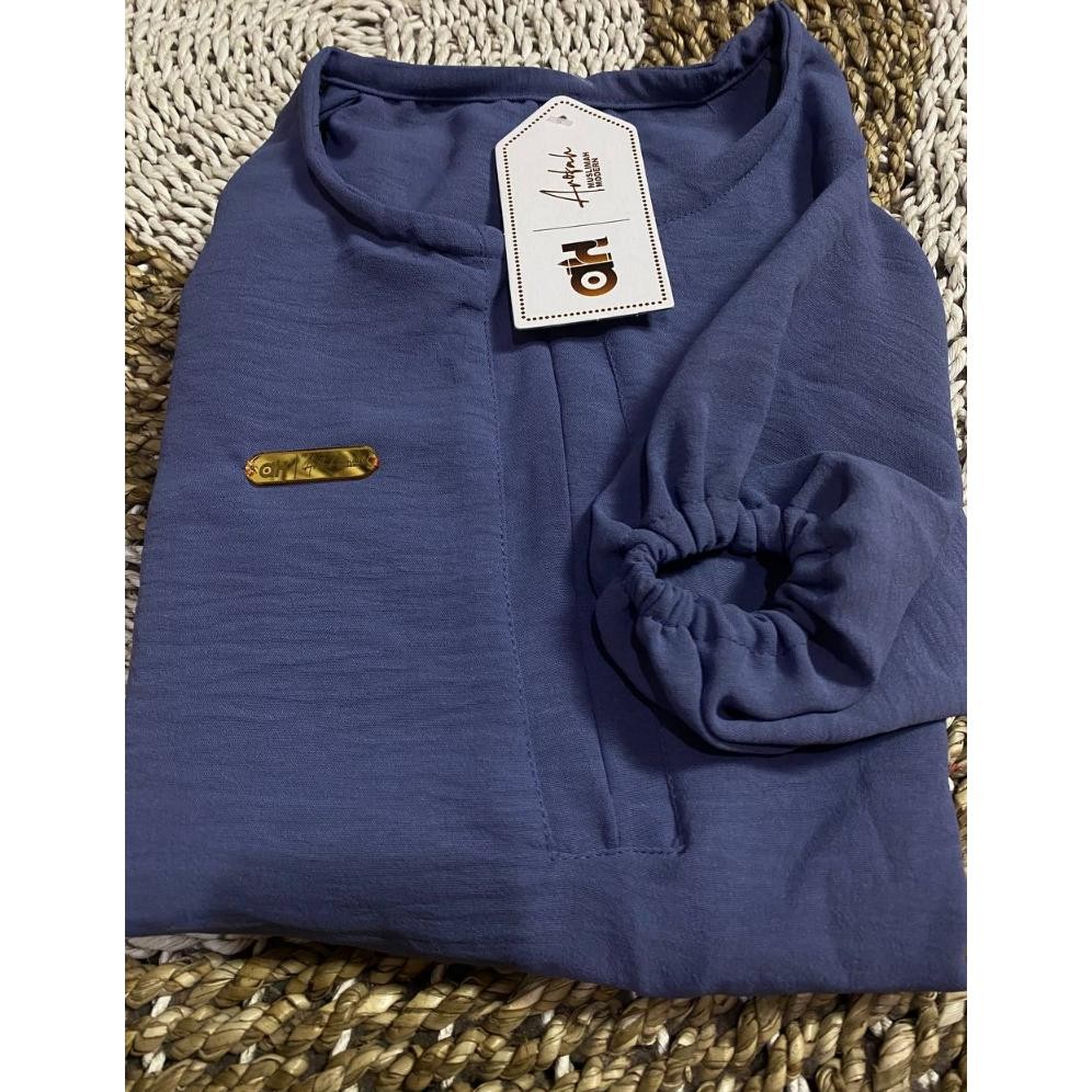 Promo (Langsung Di Kirim)Gamis Semi Abaya Jumbo Ld 130 / Gamis Balon Crinkle / Lengan Balon / Abaya 