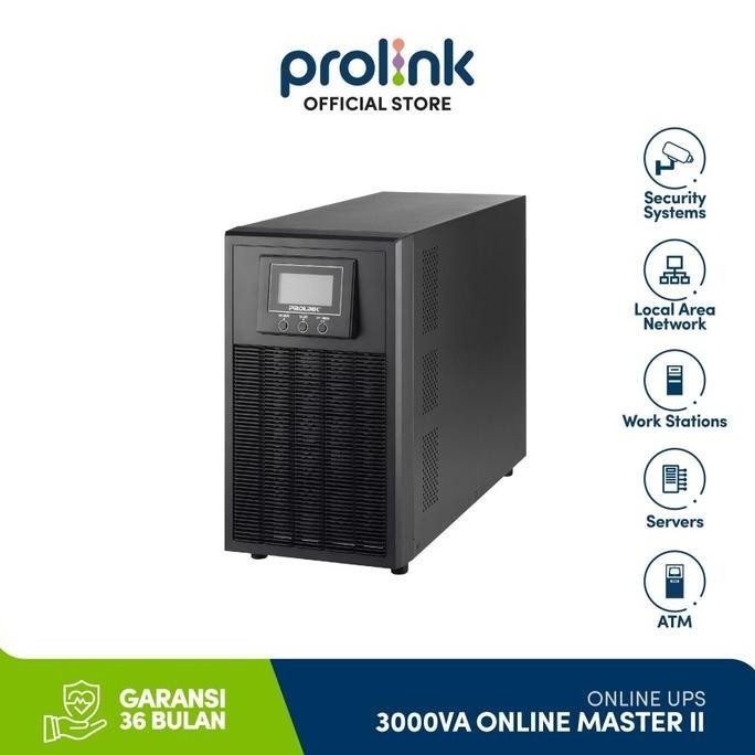 TERBARU - PROLiNK 3000VA UPS Online Master II Series (1P/1P) PRO803QS