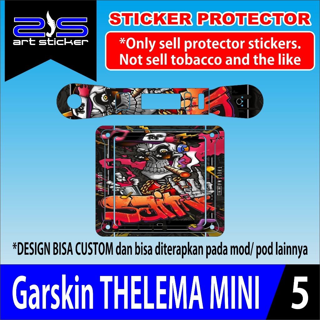 

[COD] Garskin Stiker Stikertelemamini Uv Varnish Printing Luffy Gear 5 Grafity Skull Label Custom Presisi Terlaris