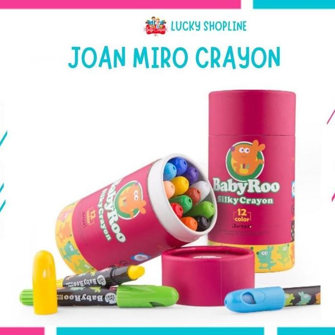 

Promo [BIG SALE] Joan Miro Babyroo Washable 12pcs or 24pcs Silky Crayon Baby Roo Krayon Aman Body Face Painting Kids Brush COD