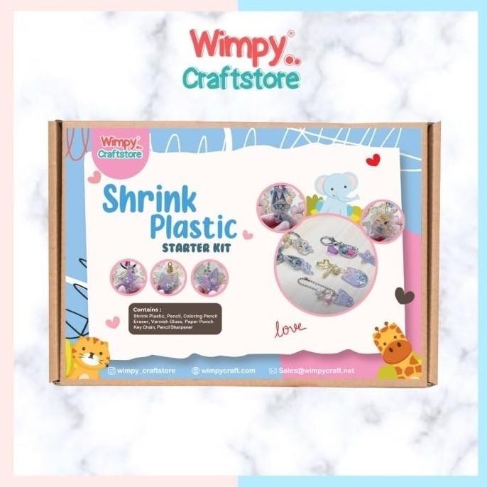 

Promo Paket Shrink Plastic WIMPY DIY CRAFT KIT Shrinking Plastic Kerajinan COD