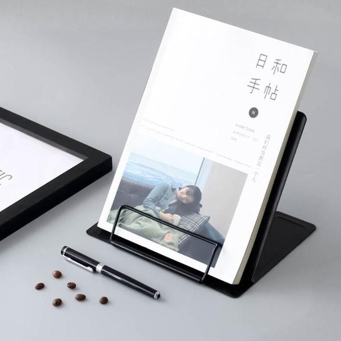

Triple W Portable Metal Adjustable Book Holder Penyanggah Buku Majalah TK