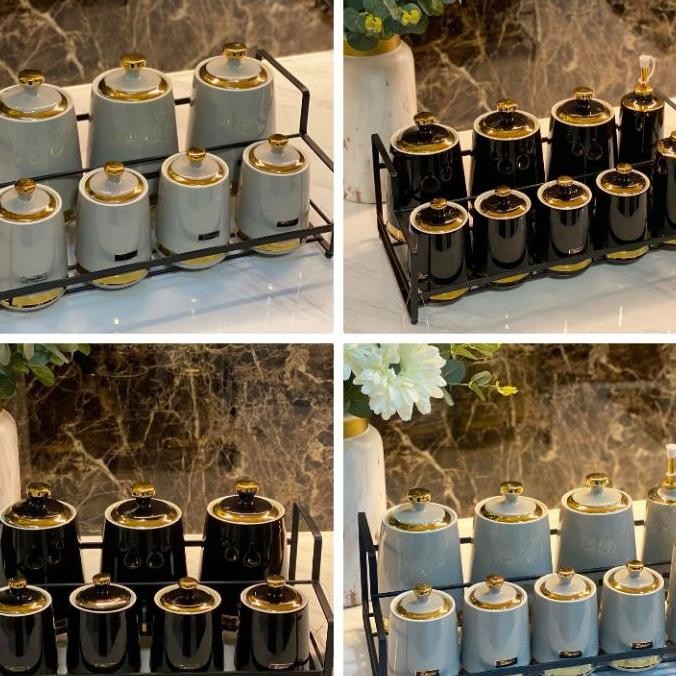 Ceramic Seasoning Set Wajib Peti Kayu Selain Nt