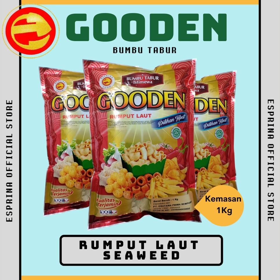 

Bumbu Tabur Gooden Rasa Rumput Laut Seaweed Rumput Laut Kemasan1 Kg