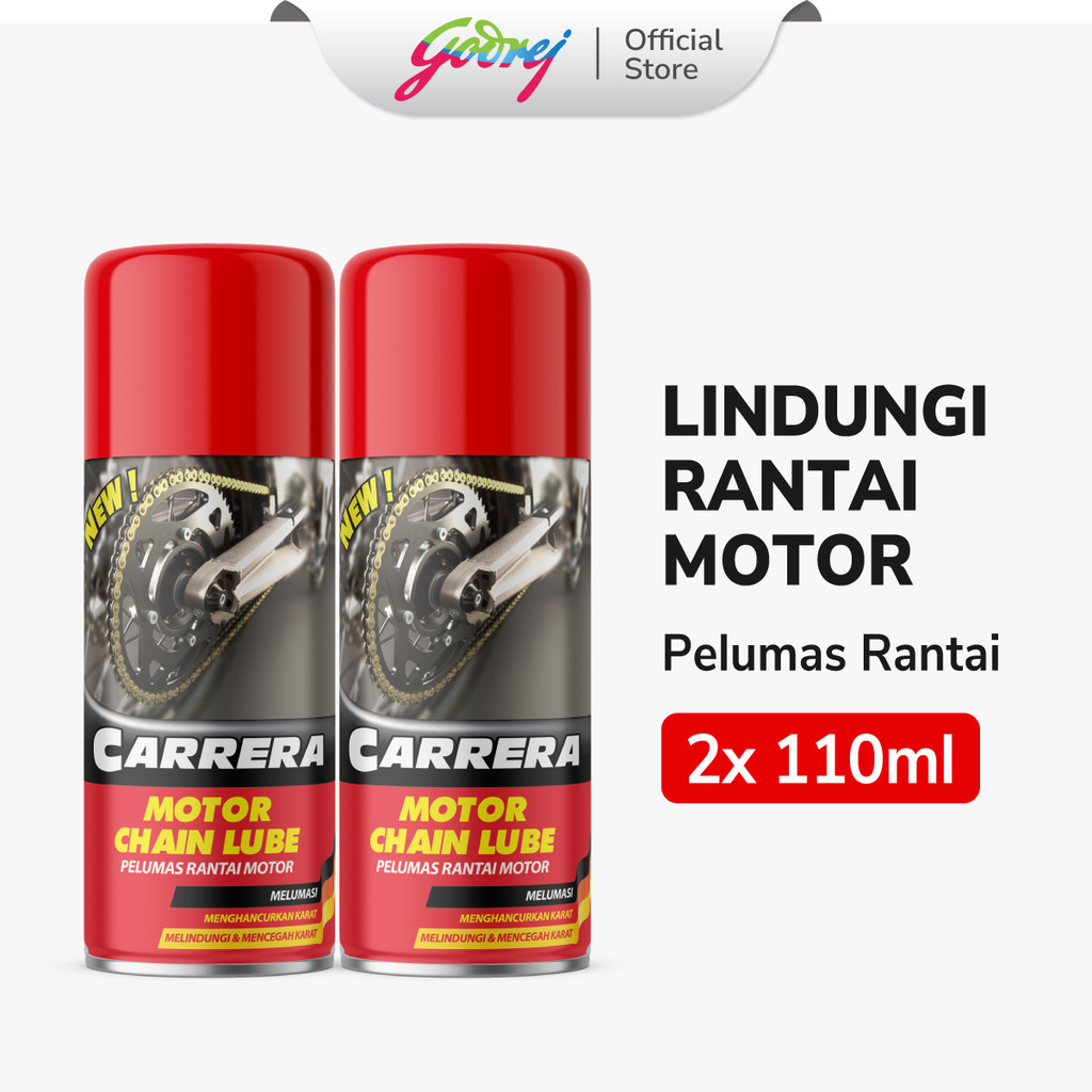 Carrera Motor Chain Lube 110 Ml x2 - Pelumas Rantai Motor