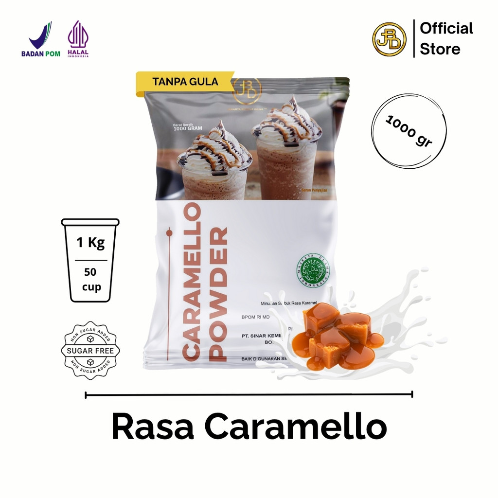 

Bubuk Minuman Premium CARAMELLO -Jakarta Bubble Drink | BPOM&HALAL