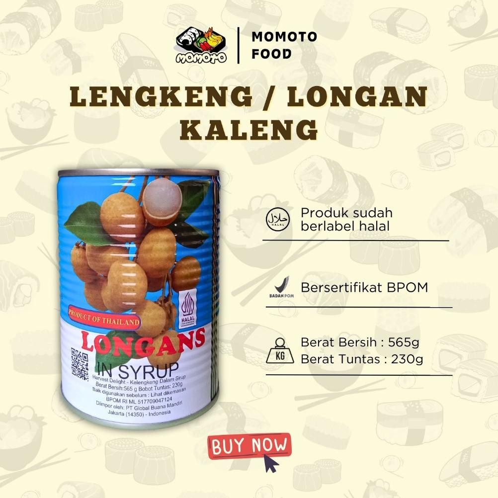 

CXV-38 wwr-76 Harvest Global Longan Thailand Lengkeng Kaleng Syrup 565 Gram Termurah Premium