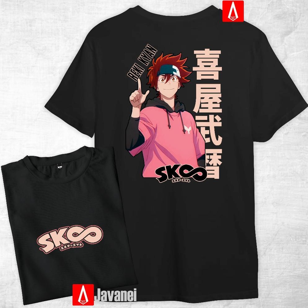 Promo Kaos Anime Reki Kyan Sk8 The Infinity Cotton Combed 30S Premium