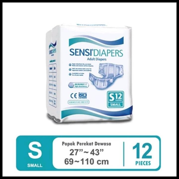 Sensi Adult Diapers/Popok Perekat Sensi/Popok Dewasa Perekat (S12/M10/ Terlaris