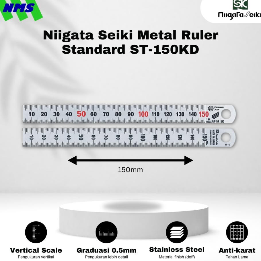 

Niata Seiki Metal Rulerpenggaris St150Kd