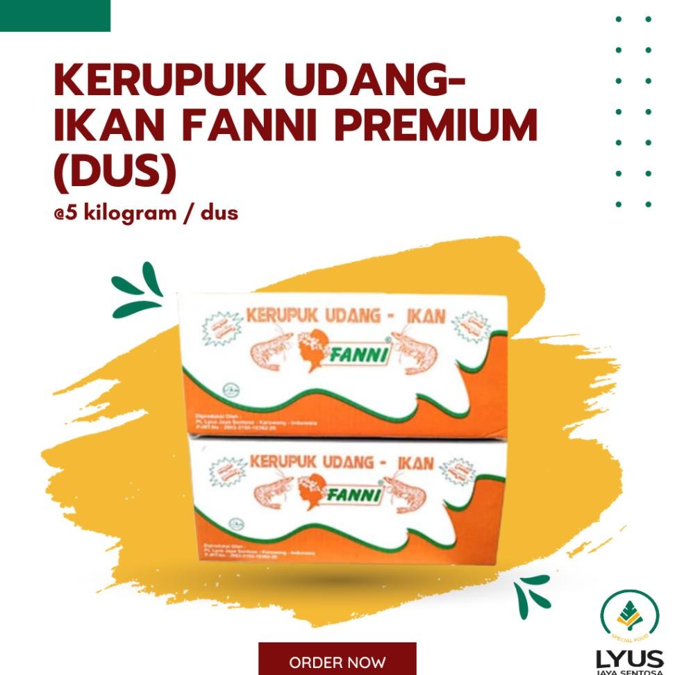 

Kerupuk Krupuk Udang Ikan Fanni 5Kg Dus