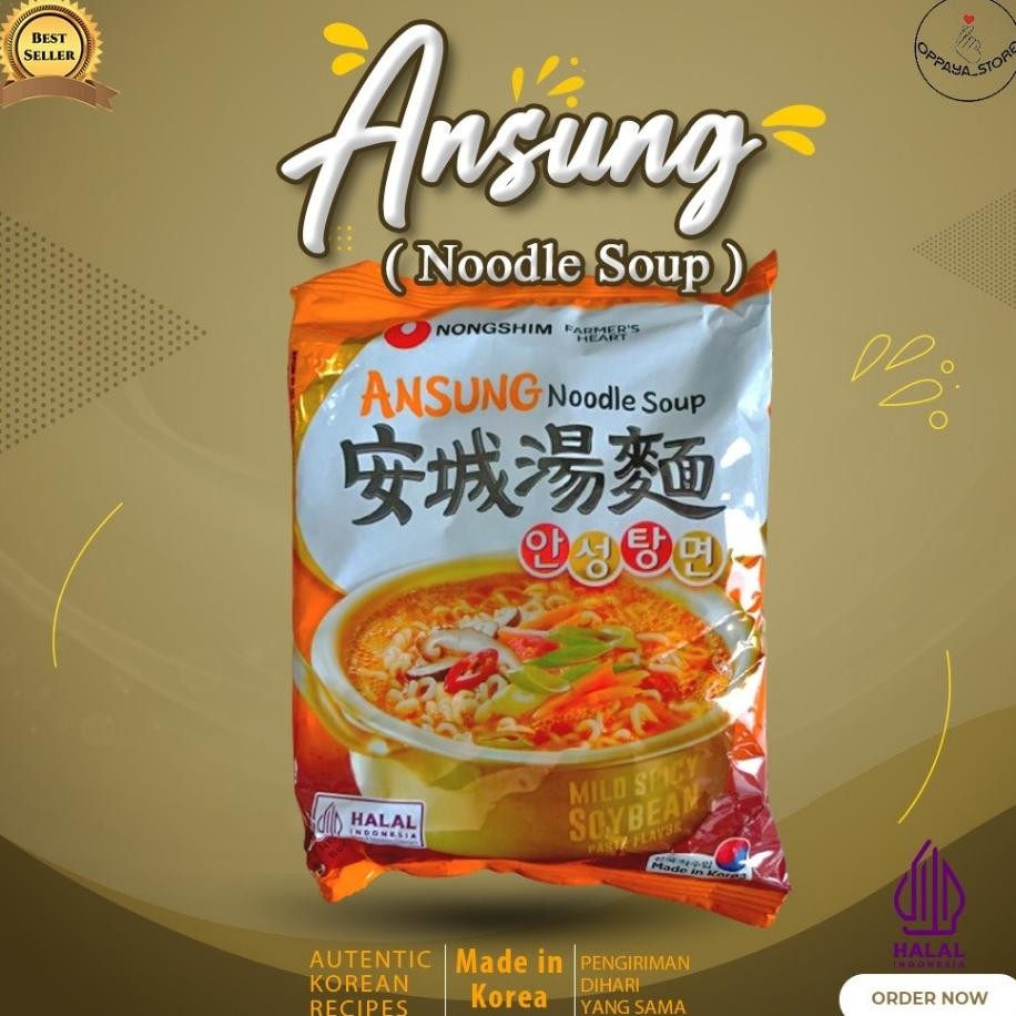

Nongshim Ansungtangmyun Ramyn 125Gr Halal Orginal Ramen