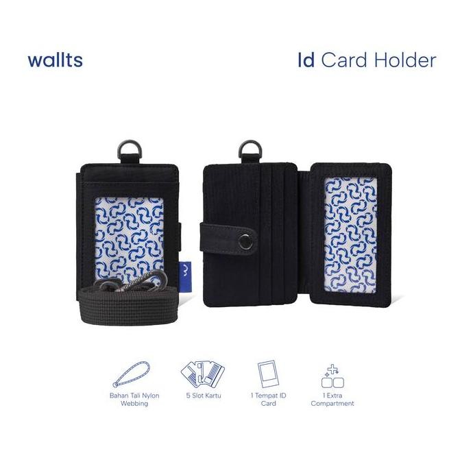 

Wallts Pebble - Lanyard Name Tag Id Card Kantor Unisex Pria Wanita Dompet Kartu Cowok Co